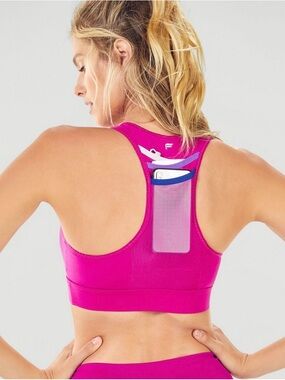 Fabletics Trinity High Impact Sports Bra XL pink new women top tank